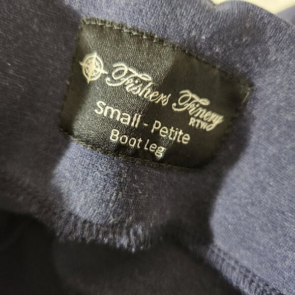 Fishers Finery Women's Ponte Knit Pull-on Boot Leg Work Pant Navy Size SP Career - Picture 13 of 14